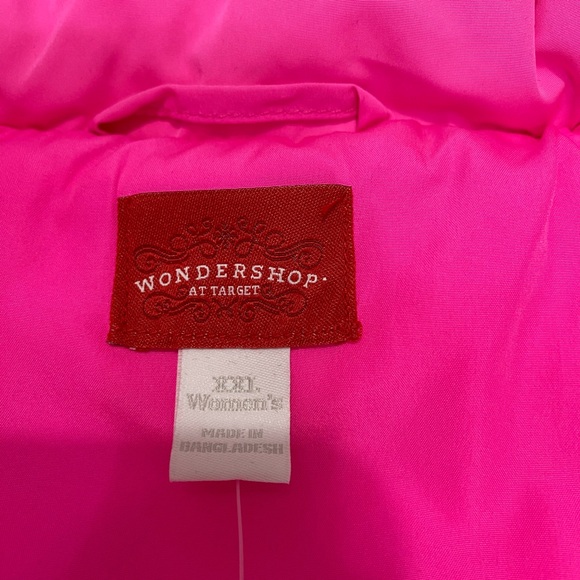 Wondershop, Puffer Vest Women’s Insulated,Full Zip,Pockets ,Pink,Size XXL - Picture 11 of 12